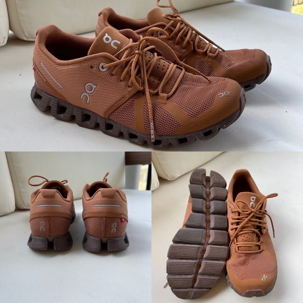 On Cloud Monochrome Sneakers | Size 8.5 | Pecan